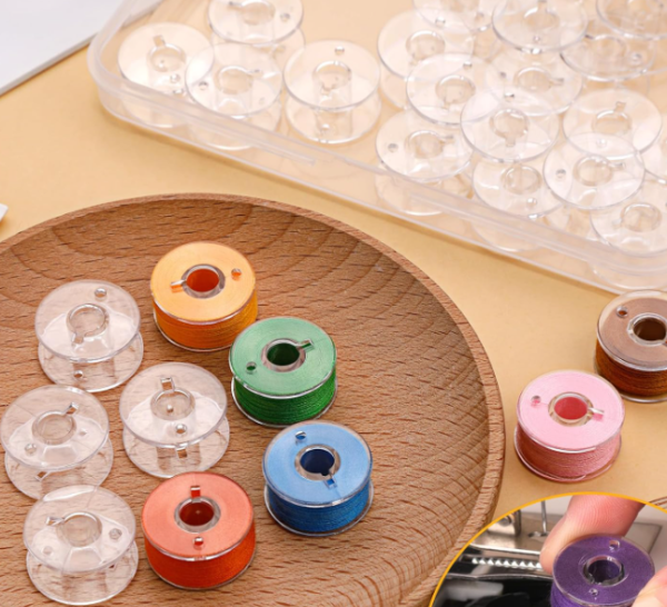 36-Color Pre-Wound Bobbin and Sewing Thread Collection