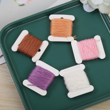 400-Piece White Embroidery Floss Winding Cards