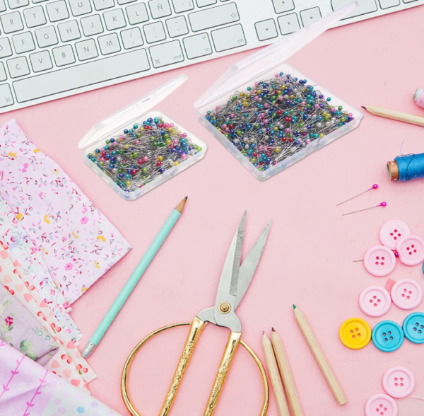 200 Colorful Plastic-Head Craft/Positioning Pins