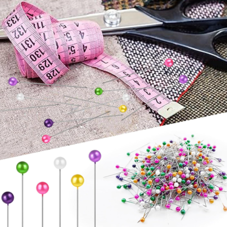 350 Colorful Plastic-Head Sewing Pins