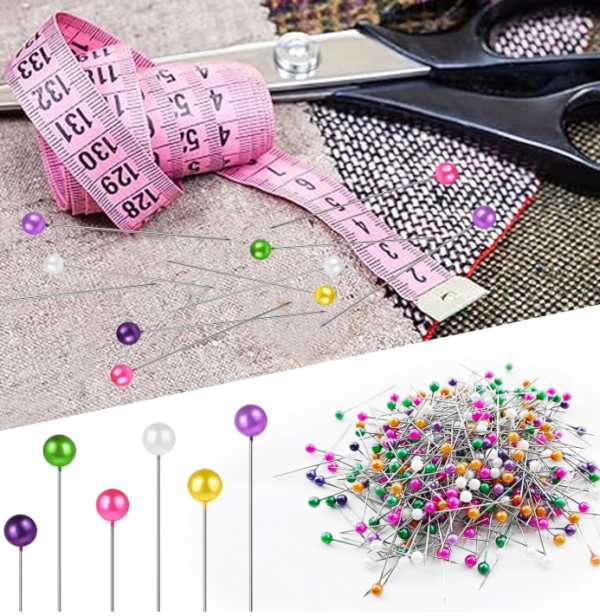 350 Colorful Plastic-Head Sewing Pins
