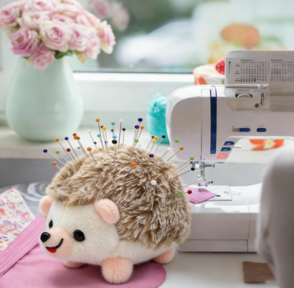 1 Hedgehog-Shaped Pincushion/Storage Holder