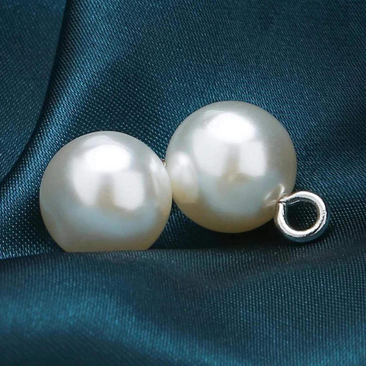 10 mushroom-shaped pearl decorative buttons, ideal for shirts and clothing accessories