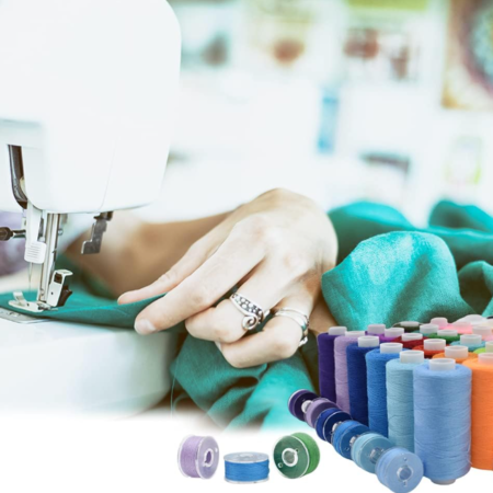 72-Piece Hand and Machine Sewing Thread Set, Including Multicolored Spools and Pre-Wound Bobbins